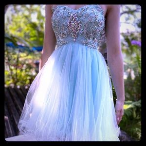 Mint blue/ green prom/ Bat Mitzvah dress